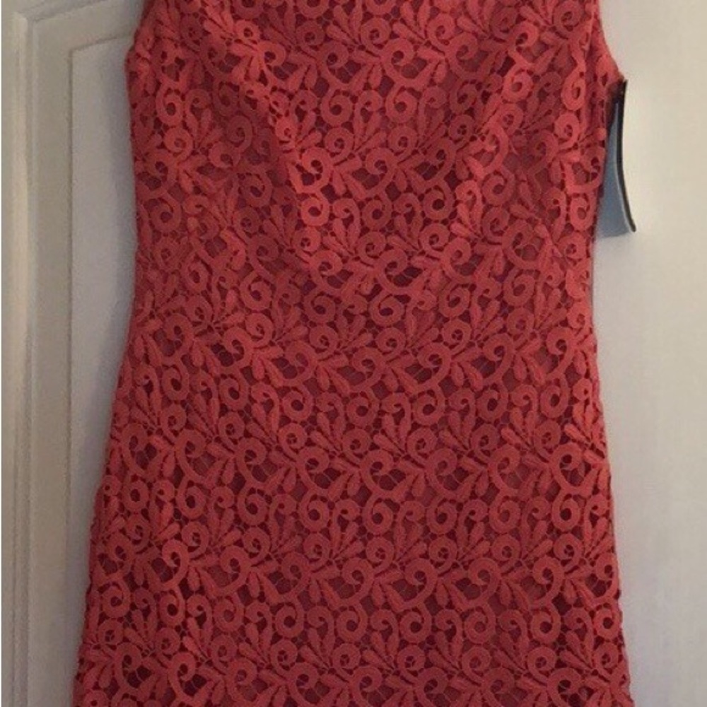 Ralph Lauren Coral Lace Midi Dress; NWT; Size 8 - Picture 16 of 16